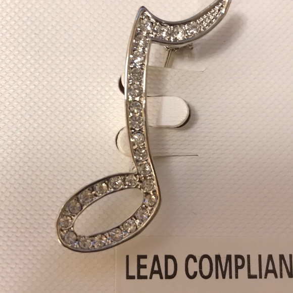 Quarter Note Brooch - Picture 3 of 5